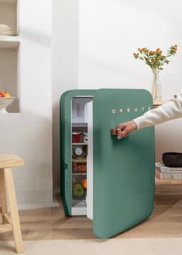 CREATE - Koelkast in retrostijl - Sage - Handvat Roségoud - FRIDGE RETRO 107L — thumbnail 4