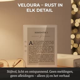 Veloura ereader - e reader met Hoesje voor E books - 32GB E-Readers - E-reader Nederlandstalig - Online luisterboeken & audio — thumbnail 5