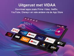 TuTu Vidaa TV - LED HD - 32 inch/82 cm - Frameless Design - Tripple Tuner DVB-T/T2/S/S2/C - HDMI x3, USB x2, CI+ - Streaming apps - In Eindhoven geassembleerd - TUV32HQ1B — thumbnail 7