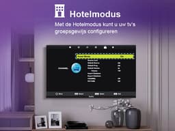 TuTu Vidaa TV - LED HD - 32 inch/82 cm - Frameless Design - Tripple Tuner DVB-T/T2/S/S2/C - HDMI x3, USB x2, CI+ - Streaming apps - In Eindhoven geassembleerd - TUV32HQ1B — thumbnail 9