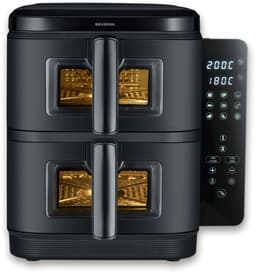 Severin FR 2468 S-Fry Duo Stack - Dubbele Airfryer- Heteluchtfriteuse - 2x 5,5 Liter boven elkaar - Ruimtebesparend — thumbnail 3