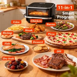 Aigostar Airfryer XL Surface - 4L - Voor Pizza - Zwart — thumbnail 7