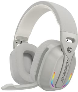 Ntech - Gaming Headset met Microfoon en RGB Light Wit - koptelefoon draadloos - Draadloze Game Headset 2.4GHz, USB C Geschikt voor PlayStation 5, - Bluetooth Gaming Headsets — thumbnail 1