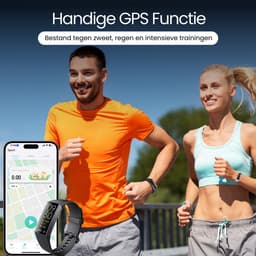Siltcon® Activity Tracker Pro – Stappenteller Horloge - Hartslagmeter – Bloeddrukmeter - Slaapmonitor - Saturatiemeter – Sporthorloge – Smartwatch Dames, Heren & Kinderen - Universeel - RVS - Elke pols - Incl. 2 Bandjes — thumbnail 7