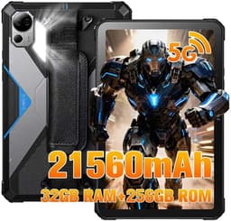 FOSSiBOT DT3 5G robuuste tablet, Android 15, 10,4 inch 1200x2000 scherm, 12 GB RAM, 256 GB ROM, WiFi 6, 21560 mAh-batterij, 66 W snelladen, 64 MP + 32 MP camera, LED-zaklamp, NFC, GPS/GALILEO/GLONASS/QZSS/BEIDOU/NavIC — thumbnail 1