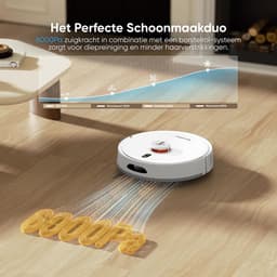 Teendow D20S Max+ Robotstofzuiger & Vachtverzorging Huisdieren – Complete Groomingkit - 3L Zelfledigend Dock, 6000Pa, Dweilfunctie, PreciSense LiDAR, App & Spraakbediening — thumbnail 17