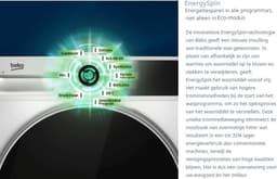 Beko BM3WFT3841B1 - EnergySpin - Wasmachine - 8 kg — thumbnail 9