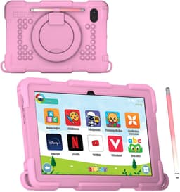 DEPLAY Kids Tablet PRO 4 - Kindertablet vanaf 2 jaar - Tablet Voor Kinderen - Tablet Kind - Met Pen, Beschermhoes en Screenprotector - Android 14 - 6000 mAh Batterij - 10 inch - Roze — thumbnail 1