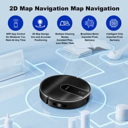 LIECTROUX N7S-U – 2-in-1 Robotstofzuiger en Laveur met Gyroscoop Navigatie, 5200 mAh, App/Alexa/Google Besturing — thumbnail 6