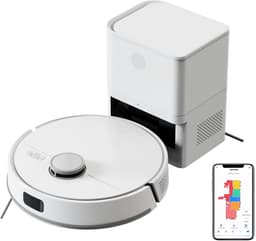 Liectroux M70 Pro 3-in-1 Robotstofzuiger met automatische leegstation, LiDAR-navigatie en 6500 Pa zuigkracht – Wit — thumbnail 1