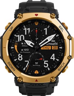 Amazfit T-Rex 3 Pro - Smartwatch - 48mm - Black-Goudkleurig — thumbnail 1