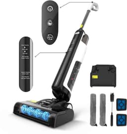 De Warenloods - Draadloze Nat Droog Stofzuiger - Alleszuiger - Vloerreiniger- Vacuüm Cleaner - Met Dweilfunctie - Zonder Zak - Wireless - Werktijd 45 minuten - Smart LED Display — thumbnail 1
