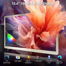 15,6 Inch Laptop Schermverlenger – Dual Screen Extender FHD 1080P IPS – 120% sRGB – USB-C & HDMI Plug & Play – Voor Mac, Windows & Chrome — thumbnail 7