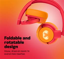 Fresh 'n Rebel Code Junior - Koptelefoon kind - Kinder koptelefoon - Draadloos (Bluetooth) & Bedraad – Inclusief Aux kabel (1m) - Funny Fox — thumbnail 8