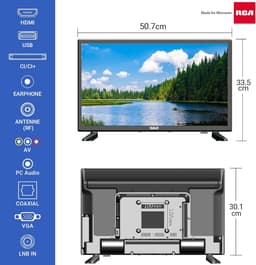 22 inch LED-Televisie – 56 cm – Dolby Audio – Triple Tuner DVB-T2/S2/C – HDMI – USB – VGA – Energieklasse E – 2025 — thumbnail 7
