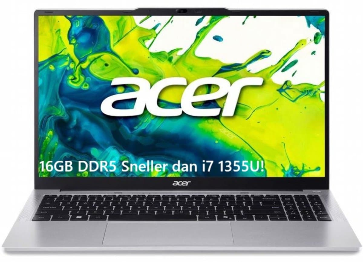 Acer - Aspire Lite - 15.6" FHD - i5 13500H - 16GB DDR5 - 512GB - Windows 11 Pro - 2jr garantie — afbeelding 1
