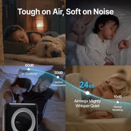 Coway ap-1512hh MIGHTY Luchtreiniger - Air Purifier - 421 m³/u - Wasbaar pre-filter + HEPA filter + geurfilter - Tegen stof, pollen, allergenen en huisdieren - Fluisterstil met slaapstand - Wirecutter Top Pick - Zwart — thumbnail 11
