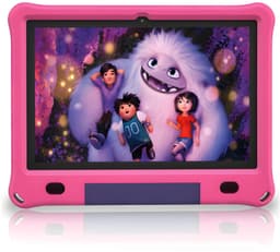 CosmoToys® Kids Tablet - Kindertablet - Tablet Kinderen - Vanaf 3 Jaar - Speelgoed voor in de Auto & Onderweg - 10 Inch - Android 12 - Ouderlijk Toezicht - 6000 mAh - Roze — thumbnail 1