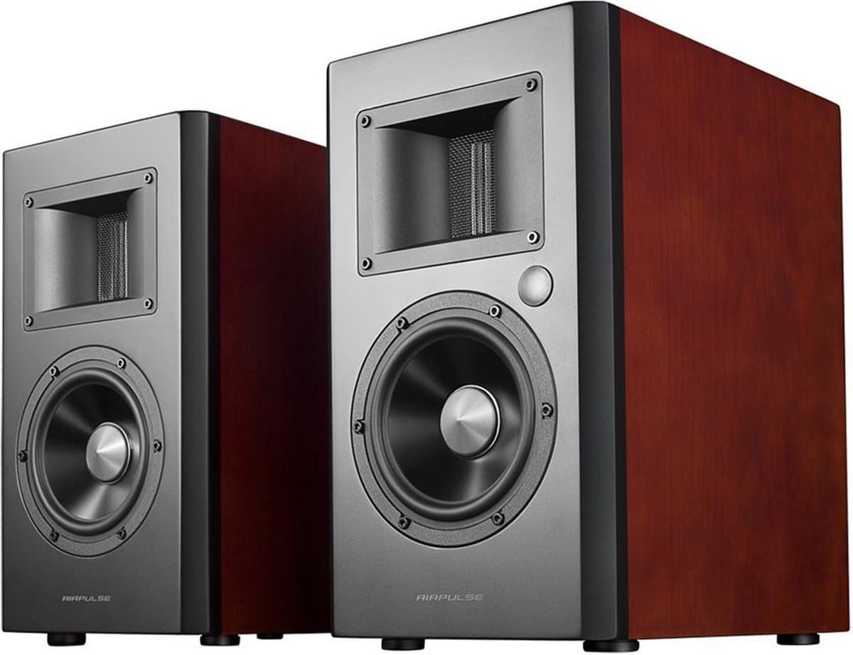 AirPulse: A200 actieve speakers - kersenhout — afbeelding 1