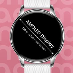 Maoo Ventura AMOLED Smartwatch Dames - RVS en 4x Siliconen Bandje - Stappenteller - Hartslagmeter - Slaapmonitor - Multisport - Geschikt voor Android en iOS - Zilver en Wit — thumbnail 8