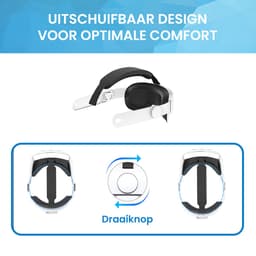 YONO Elite Strap Set geschikt voor Meta Quest 3 - Hoofdband Case met Covers - Oculus Hoofdkussen Cover VR Bril - Accessoires — thumbnail 8