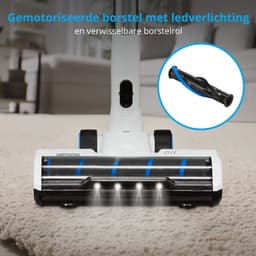 MEDION P350 W steelstofzuiger met wisfunctie (snoerloos, zakloos, cycloontechnologie, 350 watt, 2-in-1 steelstofzuiger, handstofzuiger, oplaadbare batterij, stofsensor, HEPA H13, LED-touchdisplay, bor — thumbnail 4