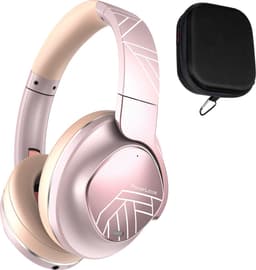 PowerLocus MoonFly Koptelefoon Over-Ear met Active Noise Cancelling, Draadloze Hoofdtelefoon, Voice Assistant Activation - Rose Gold — thumbnail 1