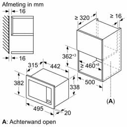 Bosch BFL523MB3 - Serie 2 - Inbouwmagnetron — thumbnail 2