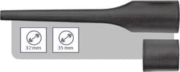 Maxorado universeel spleetmondstuk voor uw stofzuiger 32- 35 mm - geschikt voor Kärcher, Bosch, Siemens, Miele, Philips, Emerio en meer. opzetstuk - borstel — thumbnail 7