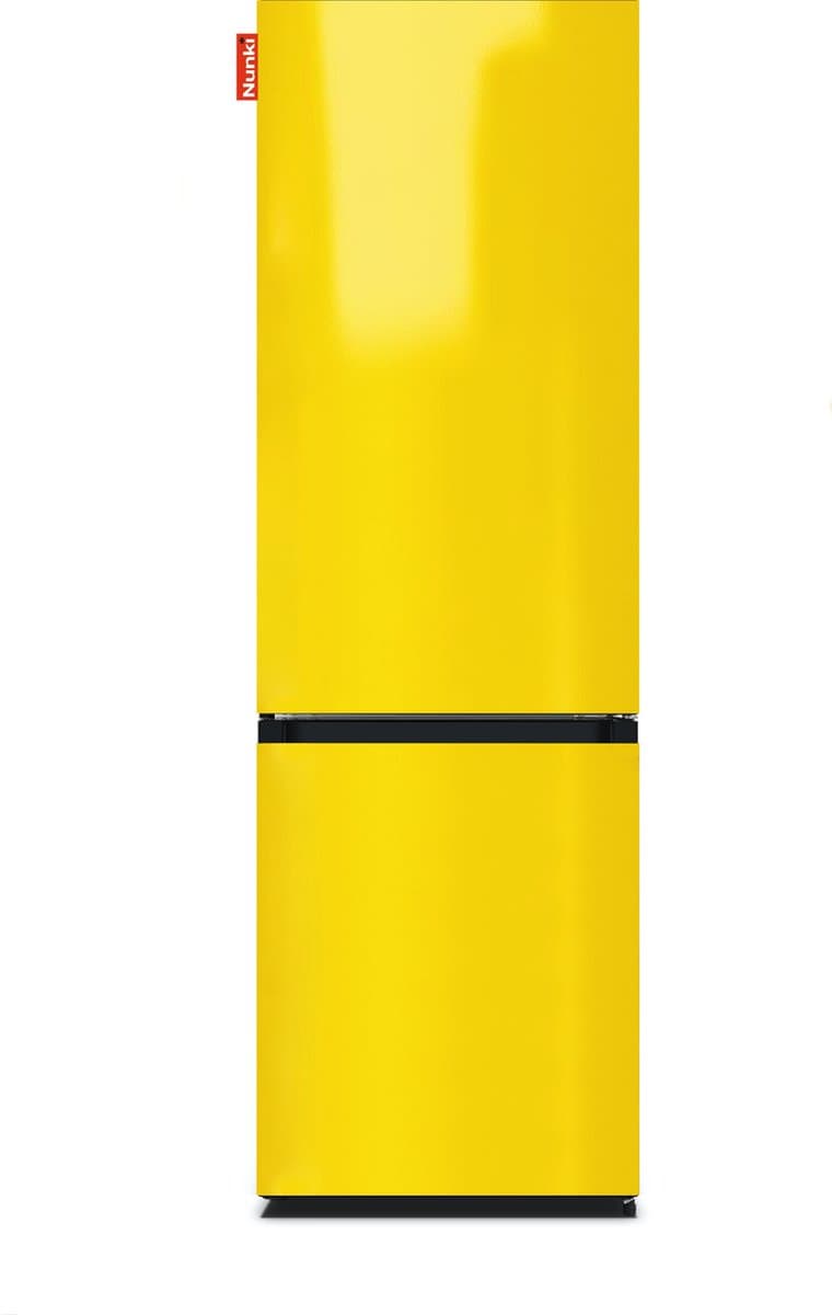NUNKI LARGECOMBINF-AYEL Combi Bottom Koelkast, D, 182+71l, Lucid Yellow Gloss All Sides — afbeelding 1