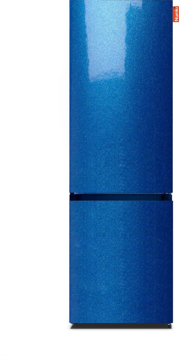 NUNKI LARGECOMBINF-ABMET Combi Bottom Koelkast No Frost, D, 182+71l, Blue Metalic Gloss All Sides — afbeelding 1