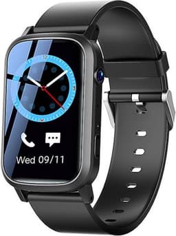 DrPhone Zone3 - 4G GPS Smartwatch - Waterdicht, Real-Time Locatie, Camera, SOS - Voor Ouderen en Kinderen - Zwart — thumbnail 1