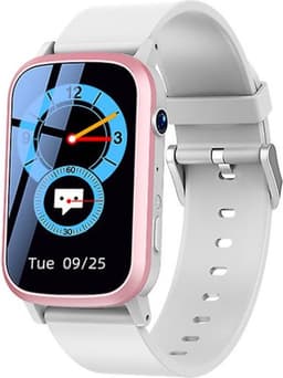 DrPhone Zone3 - 4G GPS Smartwatch - Waterdicht, Real-Time Locatie, Camera, SOS - Voor Ouderen en Kinderen - Roze / Wit — thumbnail 1