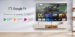 TeeView Google Smart TV - QLED 4K - 75 inch/191 cm - Frameless Design - Tripple Tuner DVB-T/T2/S/S2/C - HDMI x3, USB x2, CI+ - Voice Controle & Streaming apps - In Eindhoven geassembleerd - TV75QQG-EU — thumbnail 6