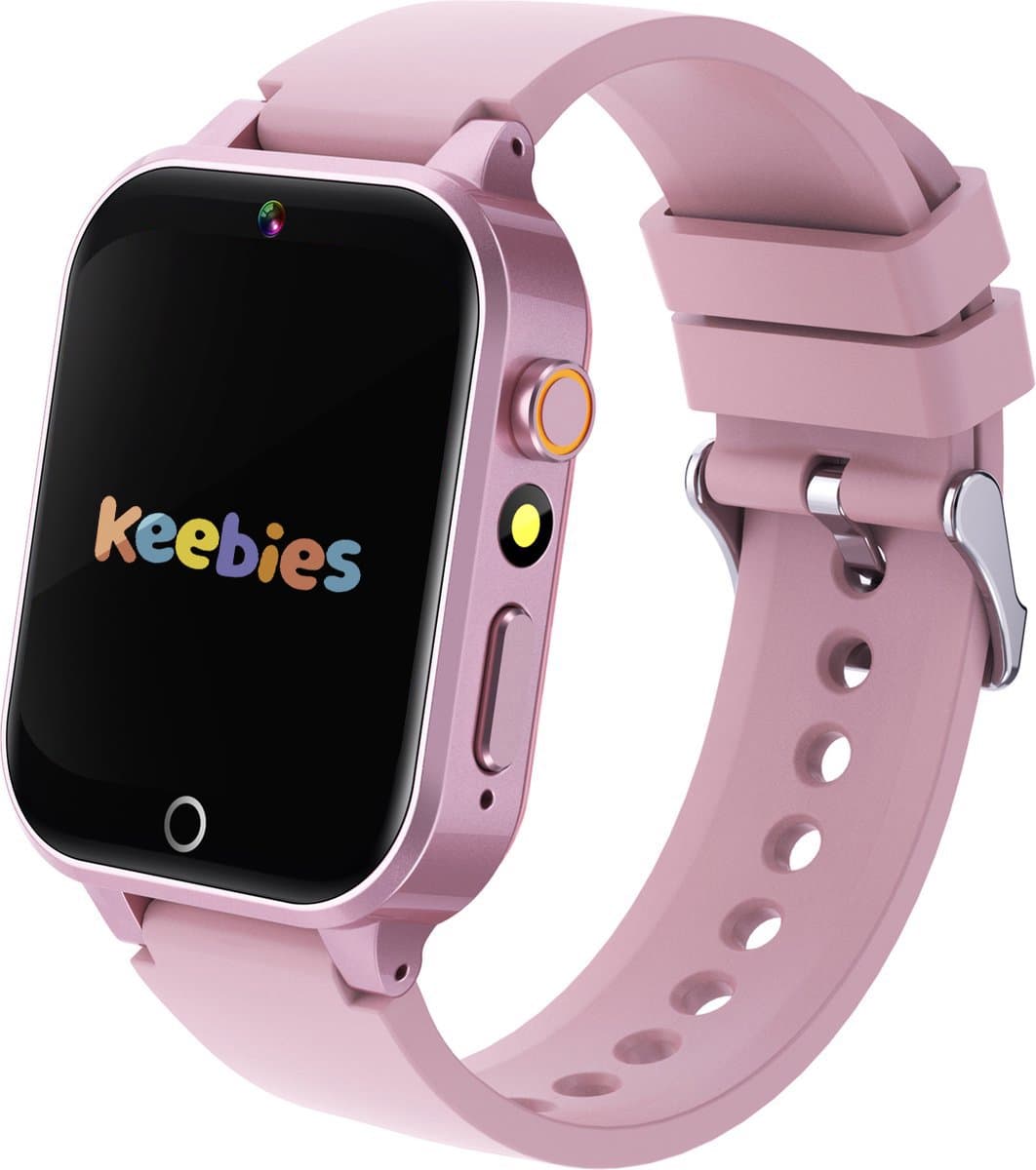 Keebies Smartwatch Kinderen - 5 t/m 12 jaar - Incl. Camera en 26 Kids Spelletjes - 512MB Geheugen - USB Oplaadbaar kinderhorloge - Meisje - Roze — afbeelding 1