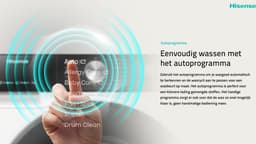 Hisense 3S Serie WF3S9045BW3/BLX - Wasmachine met Energielabel A -30% - 9kg - Autodose - 72dB (A) - Steam Wash - 1400 toeren - Power Wash 49' - ConnectLife - Inhoud Trommel 60 Liter — thumbnail 18