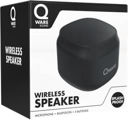Qware - Draadloze Speaker - 5W - Draadloos- Bluetooth 5.1 - Muziek Box - Splash Proof - Knoppen - USB-C - 4h luisteren op 50% - Zwart — thumbnail 7
