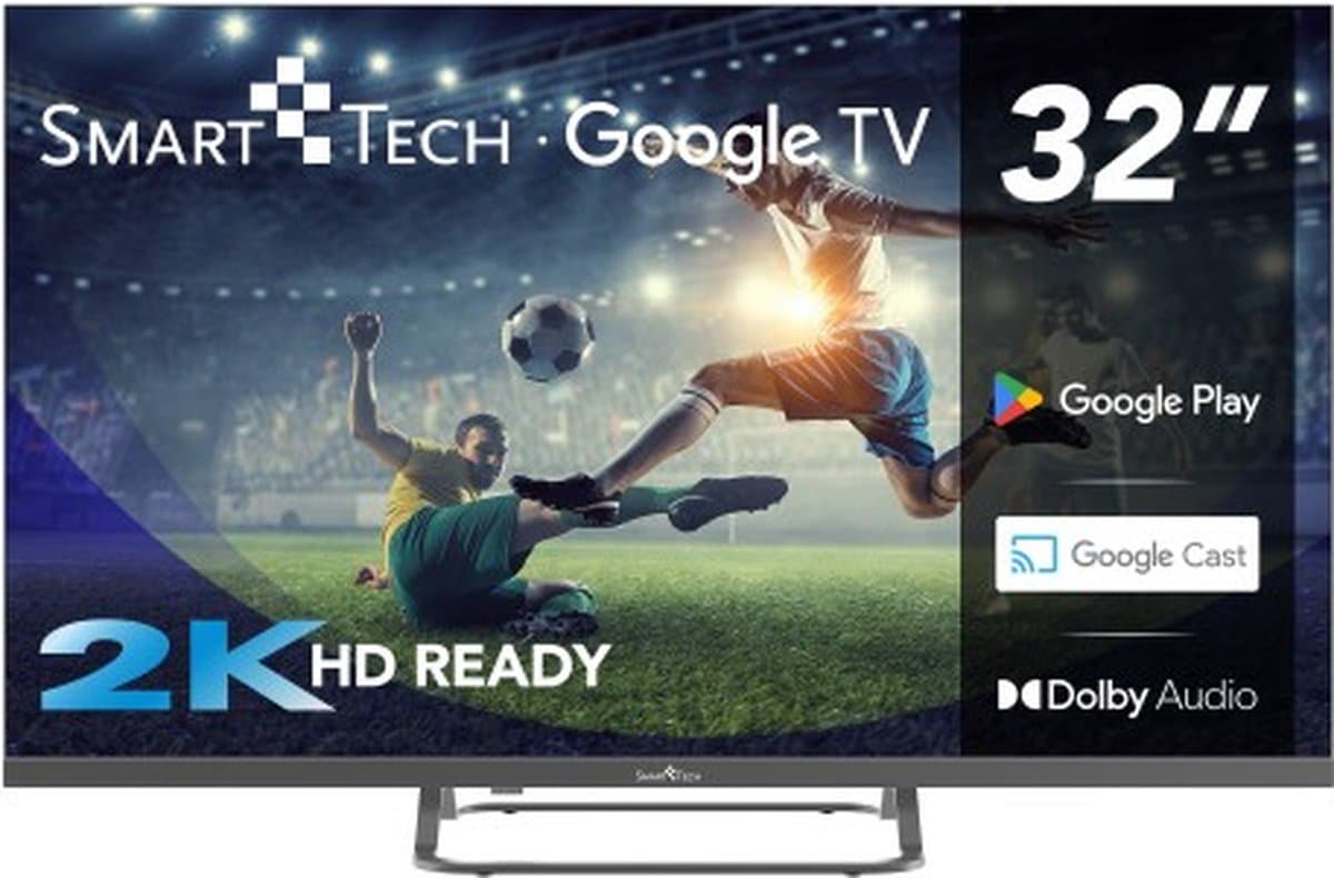 Smart Tech 32HG01V Smart LED HD READY 32 inch tv, antraciet — afbeelding 1