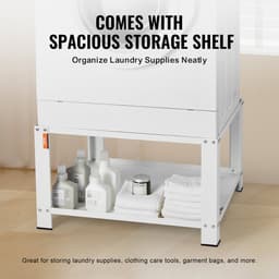 VEVOR Kledingdroger met Opbergvak, 28" x 28" x 16" Wasmachine Droger Standplatform, Universele Pasvorm, 500 lb Capaciteit, Multifunctionele Stalen Basis voor Wasmachine — thumbnail 5