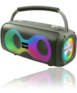 OKOP Bluetooth speaker - Draadloze muziek box - Draagbaar - Verlichting - 2x5W - Verschillende kleuren - RGB LED -Groen — thumbnail 1