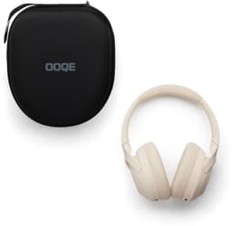 OOQE AX PRO - Draadloze Bluetooth ANC Koptelefoon | Ergonomische Kussens | Geschikt voor Telefoon, TV, Laptop en Tablet | Geschikt voor Sport, Hardlopen en Fietsen | 70 uur batterijduur | Heldere Telefoongesprekken | Zweet- en Waterbestendig | Beige — thumbnail 6