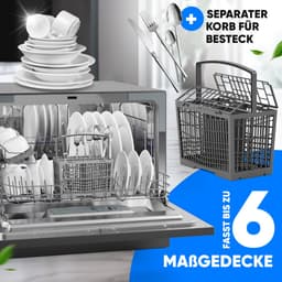Bomann TSG 7405 - minivaatwasser - zwart — thumbnail 8