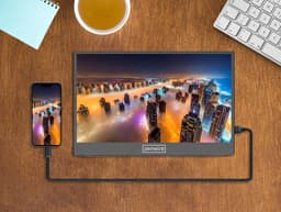 Zenwire M8 draagbare monitor - Portable Monitor - 2x USB-C - Full HD 1920x1080 - IPS Beeldscherm - HDMI - HDR 14" - SLIM met standaard - 2 ingebouwde stereoluidsprekers - Plug & Play — thumbnail 2