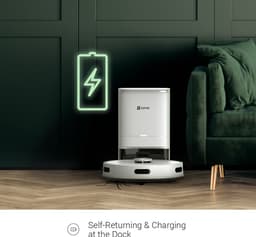 EZVIZ RE4 Plus - Robotstofzuiger met Dweilfunctie, 4000Pa Zuigkracht, Automatisch Leegstation, Navigatie & Obstakelvermijding - Compatibel met Google Assistant & Alexa - Zwart — thumbnail 6
