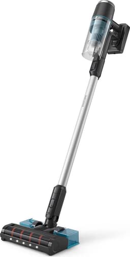 Philips Steelstofzuiger Met Dweilfunctie XC3133/01 - Draadloos - Zuigmond met LED verlichting - Zonder Zak - Handstofzuiger - Alle Vloertypen - Matzwart — thumbnail 5
