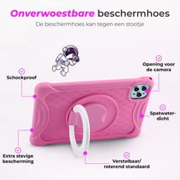 ATouch Kindertablet Tab 10 Plus – Kindertablet Vanaf 3 jaar – Kindertablets 2026 Model – 10 Inch Kids Tablet – Android 15 – Kinder Tablet – Inclusief 64GB+64SD & Screenprotector - Roze — thumbnail 4