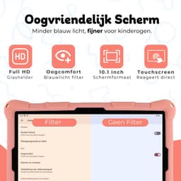 Bosstony Snelle Kids Tablet 10 inch - Ouderlijk Toezicht - 6000mAh Batterij - 192 GB - Incl Beschermpakket - Kindertablet vanaf 3 jaar - Tablet Kinderen — thumbnail 2