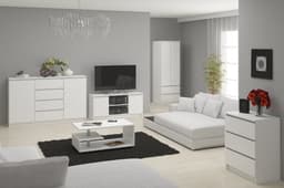 TV Meubel K120 / TV Kast / AKORD Furniture Factory / Wit / 2 Deuren, 2 Legplanken / 120 x 55 x 40 cm — thumbnail 7