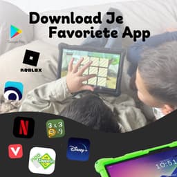 Bosstony Snelle Kids Tablet 10 inch - Ouderlijk Toezicht - 6000mAh Batterij - Android 13 - Incl Beschermpakket - Kindertablet vanaf 3 jaar — thumbnail 6