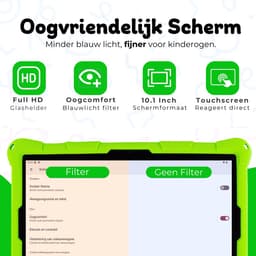Bosstony Snelle Kids Tablet 10 inch - Ouderlijk Toezicht - 6000mAh Batterij - Android 13 - Incl Beschermpakket - Kindertablet vanaf 3 jaar — thumbnail 2